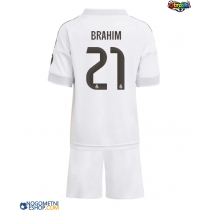 Otroški Nogometni dresi Real Madrid Brahim Diaz #21 Domači 2025-26 Kratek Rokav (+ Kratke hlače)